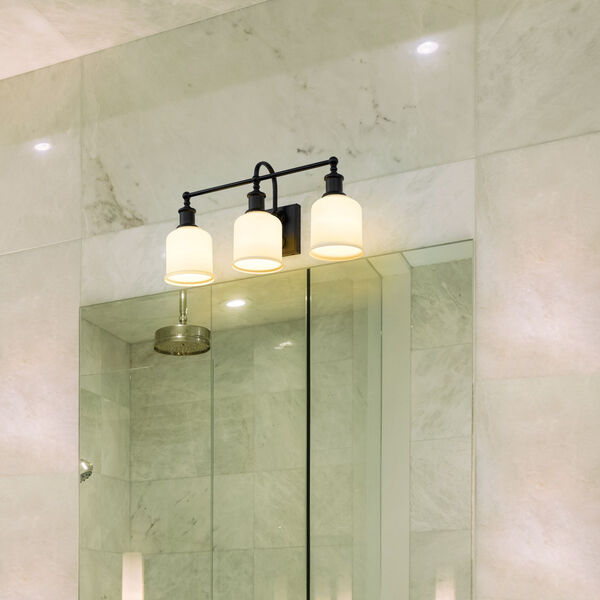 Bryant Matte Black Three-Light 24-Inch Bath Vanity, image 3