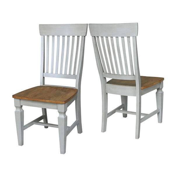Vista Hickory Stone Slat Back Chair, Set of Two, image 5