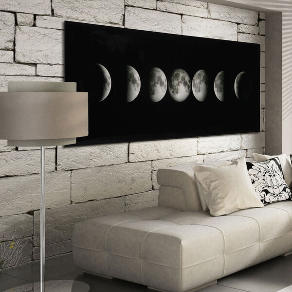 Moon Frameless Free Floating Tempered Glass Graphic Wall Art, image 4