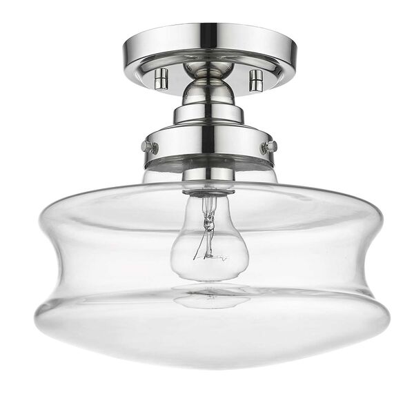 Keal One-Light Convertible Semi-Flush Mount with Clear Glass, image 6
