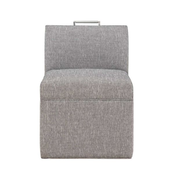 Delray Ashen Gray Upholstered Castered Chair, image 2