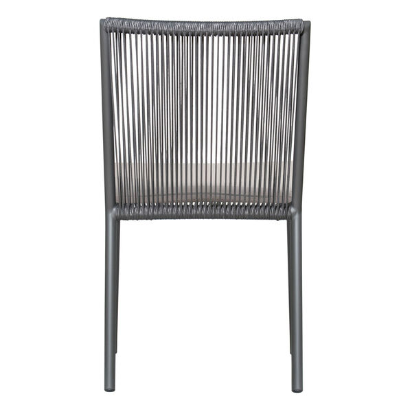 Archipelago Stockholm Dining Side Chair in Dark Gray, Set of Two, image 5