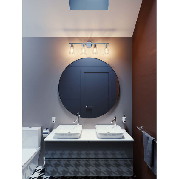 Amanda Satin Brass Three-Light Bath Vanity, image 3