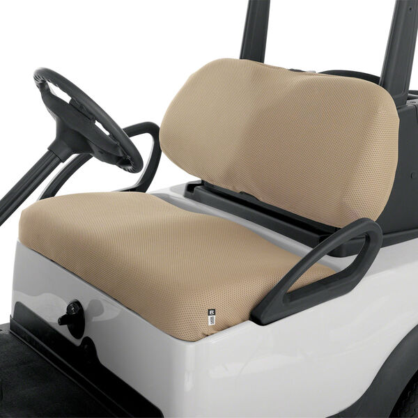 Cypress Khaki Diamond Air Mesh Golf Car Seat Cover, image 3