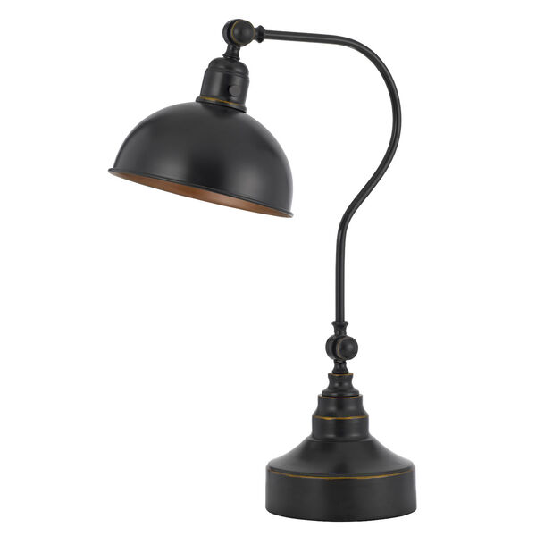 Industrial Dark Bronze One-Light Adjustable Desk Lamp, image 1