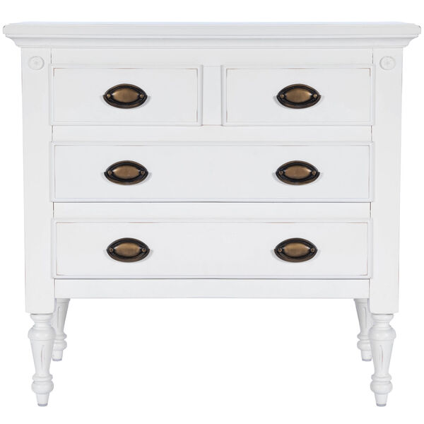 Easterbrook White 4 Drawer Chest, image 3