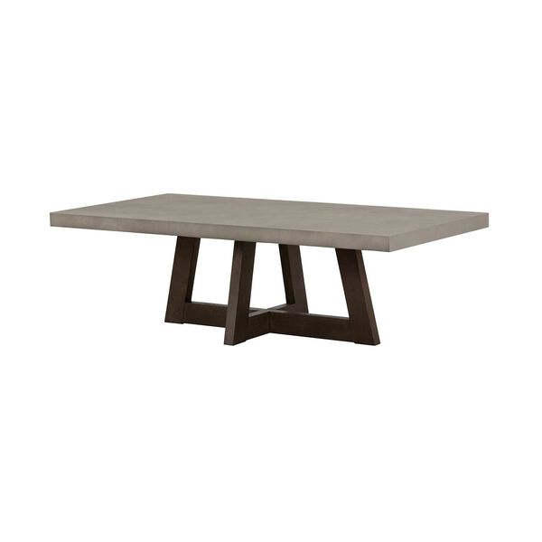 Elodie Medium Gray Concrete Dark Gray Oak Coffee Table, image 2
