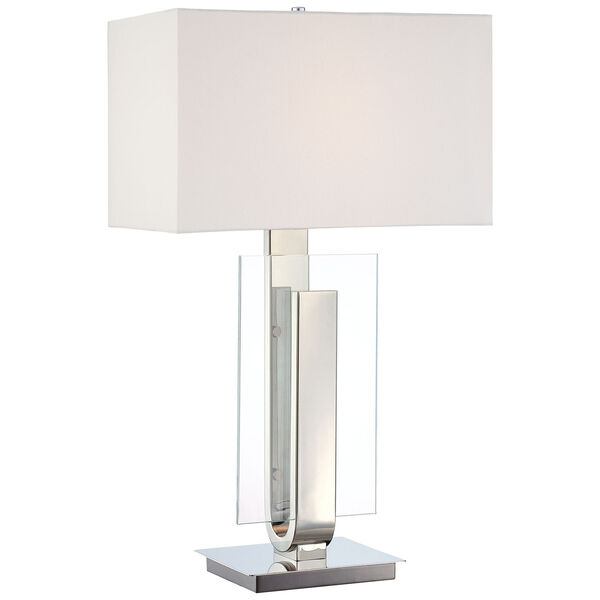 Polished Nickel Table Lamp, image 1