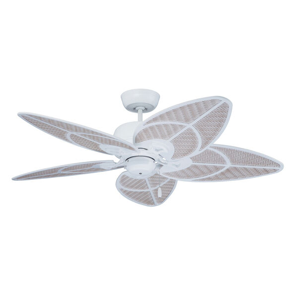 Satin White Batalie Breeze Ceiling Fan, image 1