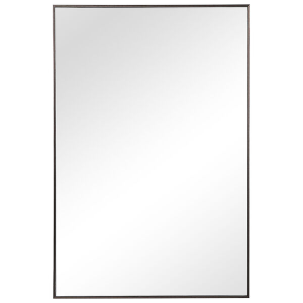 Linden Gunmetal Frame Rectangular Wall Mirror, image 2