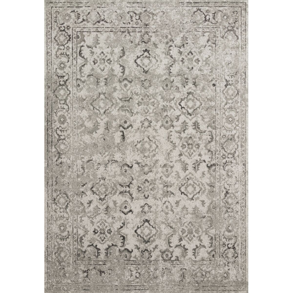 Joaquin Silver and Gray 2 Ft. 7 In. x 10 Ft. Power Loomed Rug, image 1