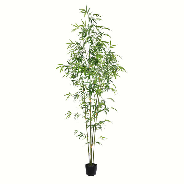 Green Potted Mini Bamboo Tree with 1193 Leaves, image 1