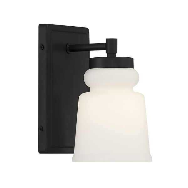 Lowry Matte Black Nine-Inch One-Light Wall Sconce, image 4