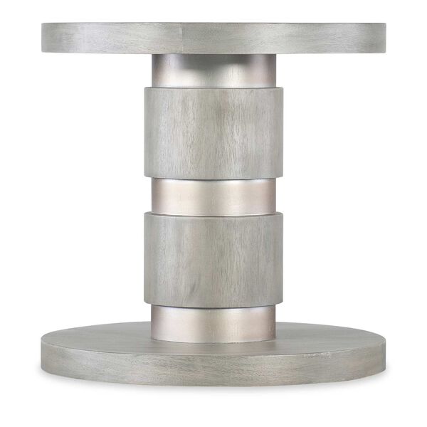 Melange Gray Guilded Accent Table, image 1