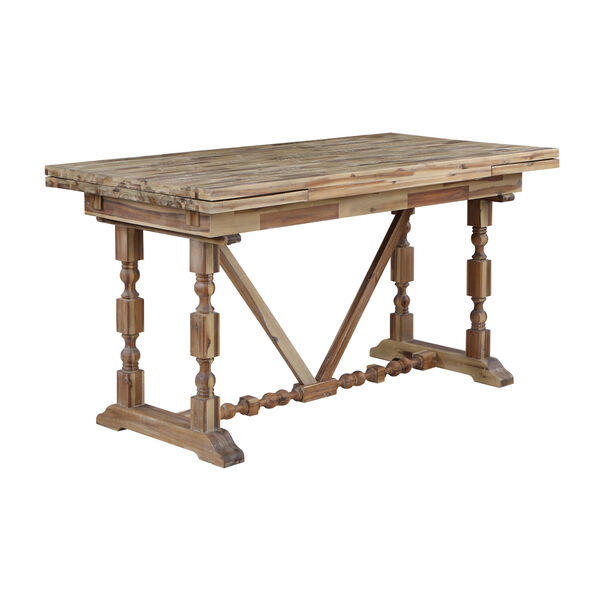 Vail II Natural Brown Counter Height Extendable Dining Table, image 1