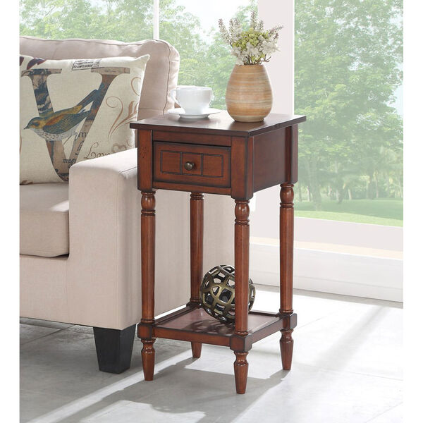French Country Khloe Accent Table in Mahogany, image 6