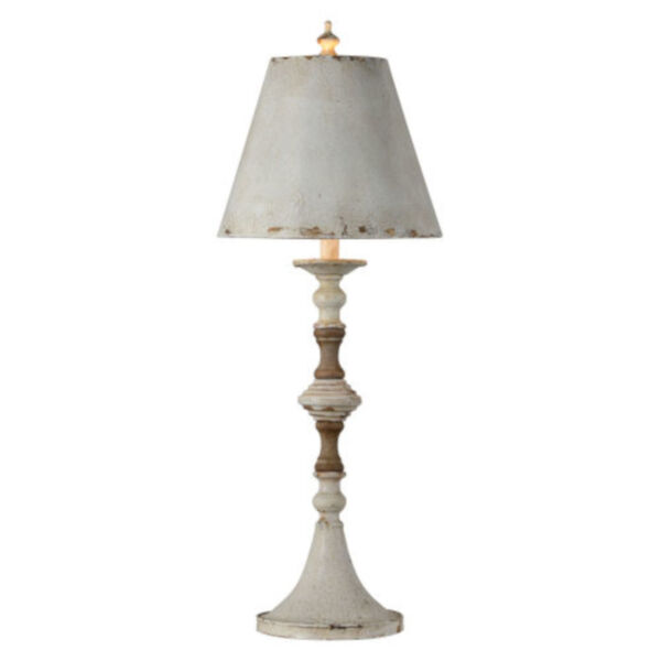 Hazel Antique White 31-Inch One-Light Buffet Lamp Set of Two, image 1