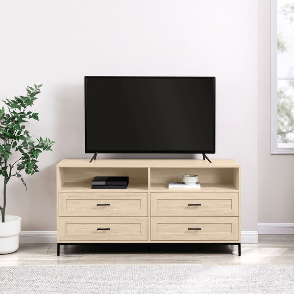 Birch Four Drawer TV Stand, image 1