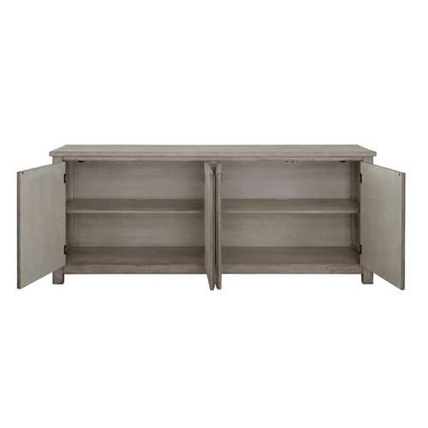 Melany Grey Credenza with Four Doors, image 4