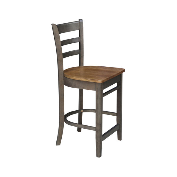 Emily Hickory and Washed Coal Counterheight Stool, image 3