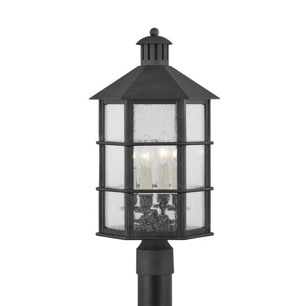 Lake County French Iron Four-Light Outdoor Post Mount, image 1