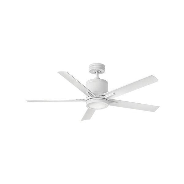 Vail Matte White LED 52-Inch Ceiling Fan, image 1