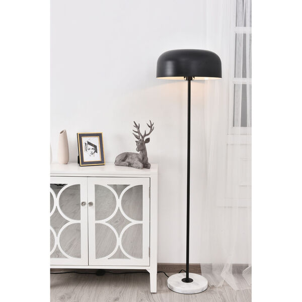 Exemplar Black and White 17-Inch One-Light Floor Lamp, image 2