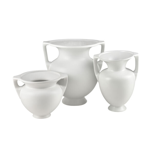 Tellis White Medium Vase, image 3