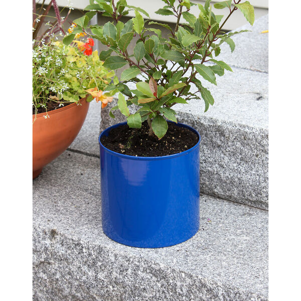 French Blue Flower Pot, image 4
