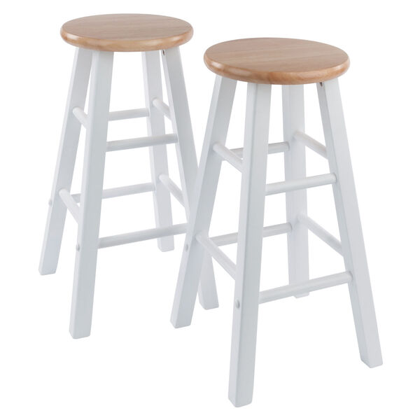 Element Natural and White Counter Stool, Set of 2, image 1