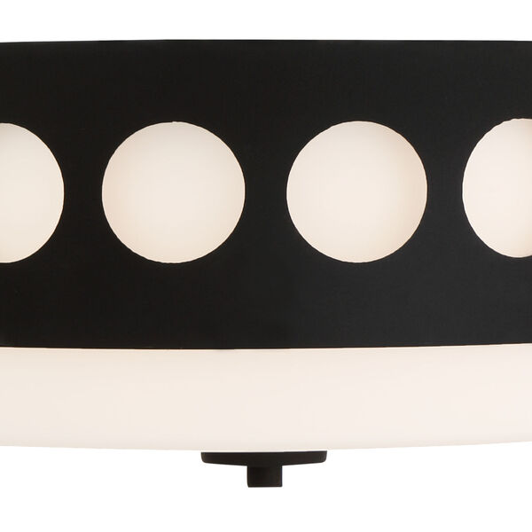 Kirby Black Forged Two-Light Flush Mount, image 5