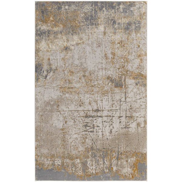 Aura Ivory Brown Gray Area Rug, image 1