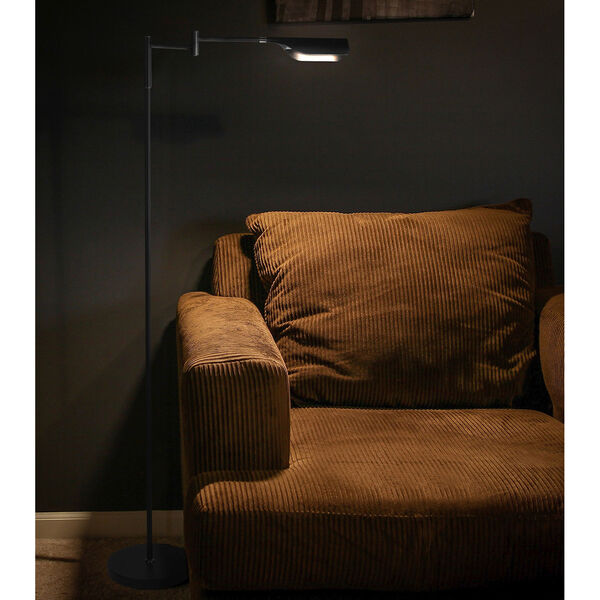 Leaf Black Integrated LED Floor Lamp, image 6