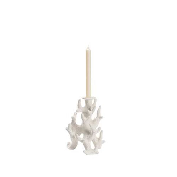 White Glaze Small Candleholder, image 5