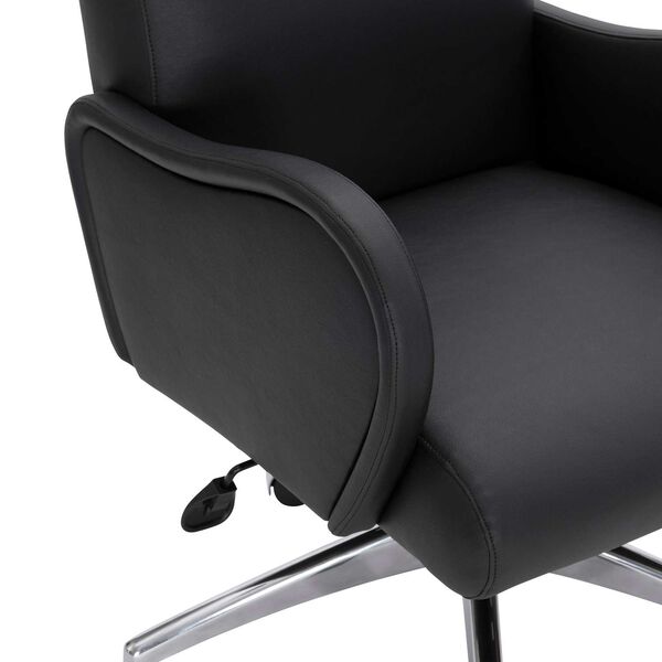 Patterson Black and Silver Office Chair, image 5
