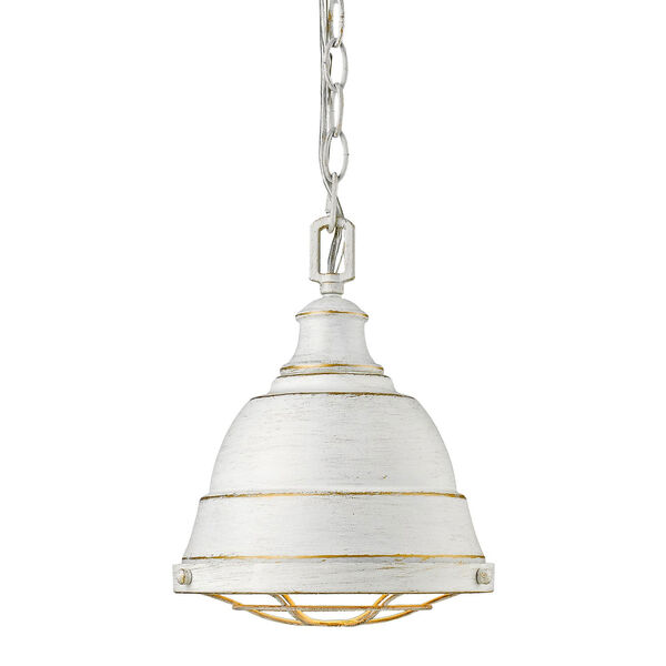 Bartlett French White One-Light Mini Pendant with French White Shade, image 1