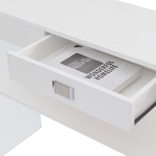 SoHo White Single Drawer Console Table, image 5