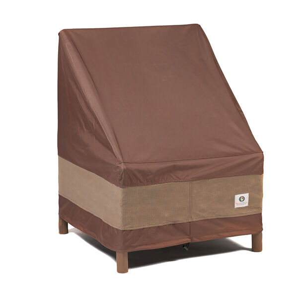 Ultimate Mocha Cappuccino 28 In. Stackable Patio Chair Cover, image 1