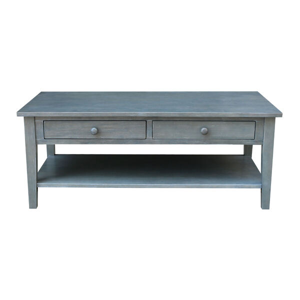 Spencer Antique Washed Heather Gray Coffee Table, image 3