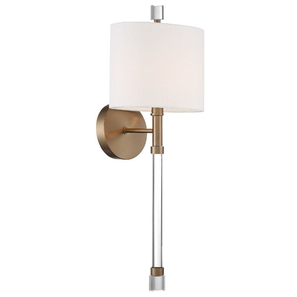 Rachel Vibrant Gold Eight-Inch One-Light Wall Sconce, image 1