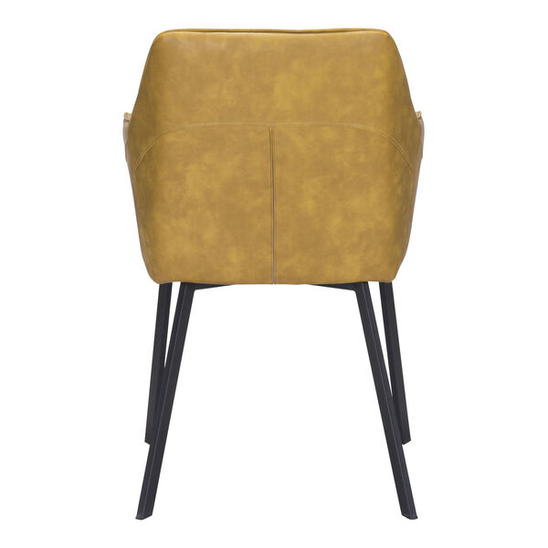 Loiret Yellow and Black Dining Chair, Set of Two, image 5