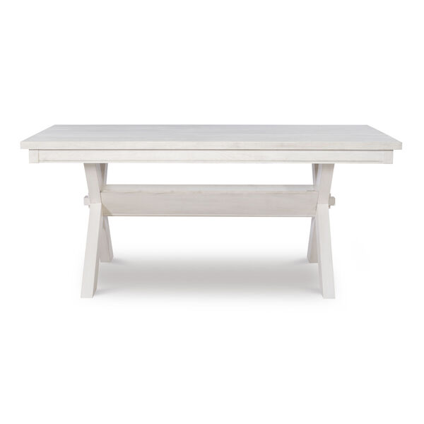 Bella Distressed White Dining Table, image 2