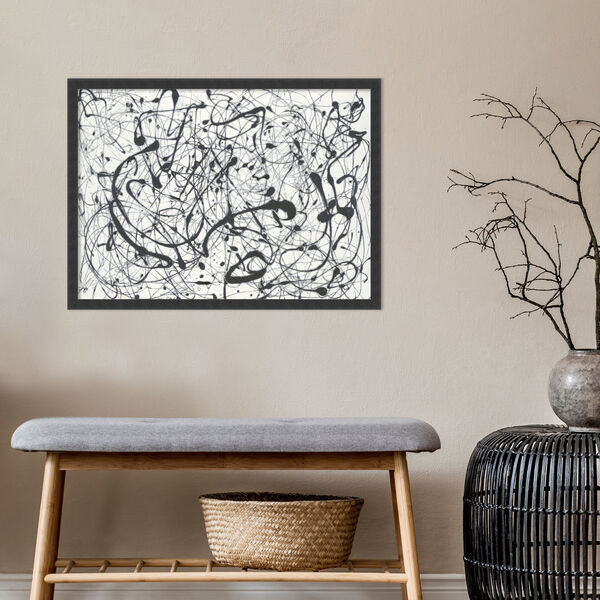 Jackson Pollock Black 30 x 22 Inch Wall Art, image 5