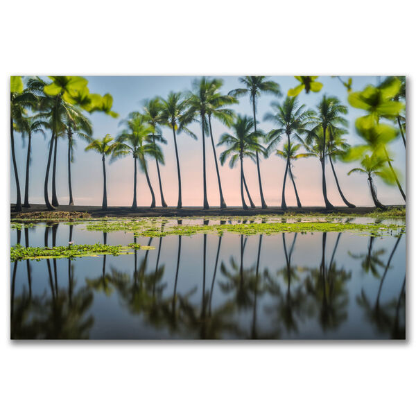Palm Tree Reflections Gallery Wrapped Canvas, image 2
