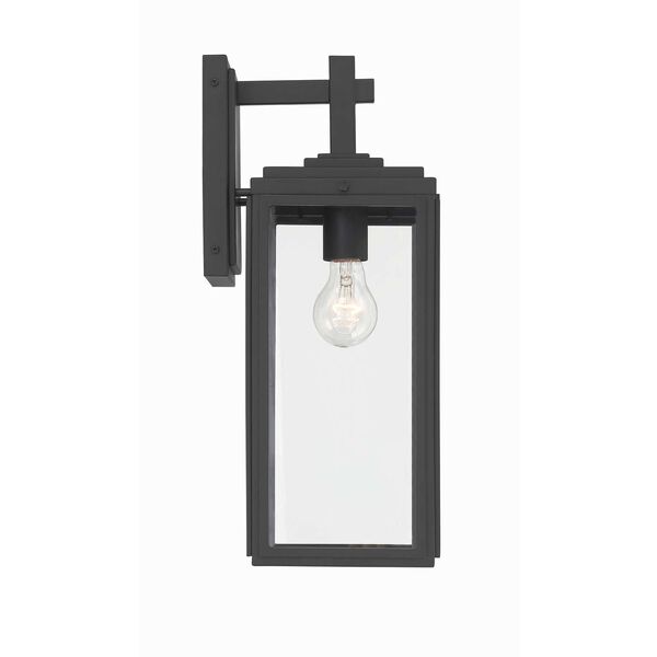 Byron Matte Black One-Light Seven-Inch Outdoor Wall Mount, image 5