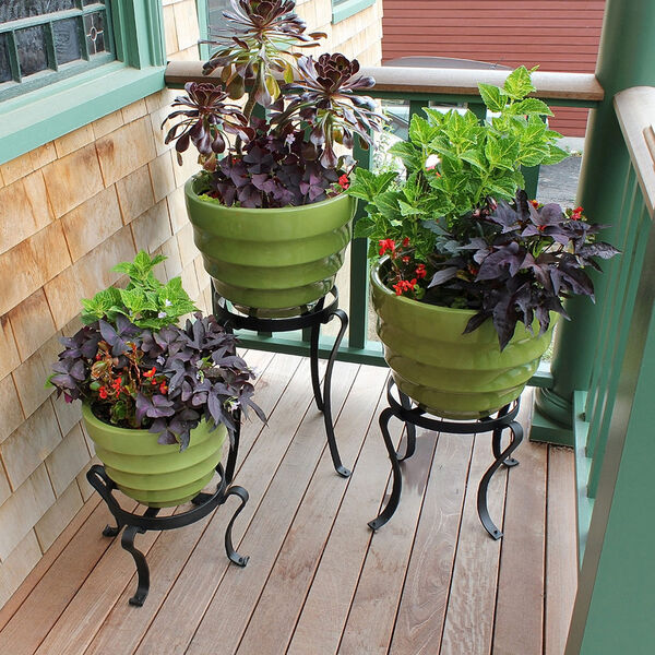 Wrought Iron Patio Flowerpot Stand, image 4