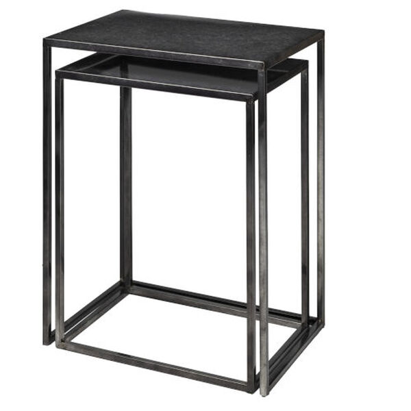 Kasey Black Nesting Accent Table, Set of 2, image 5