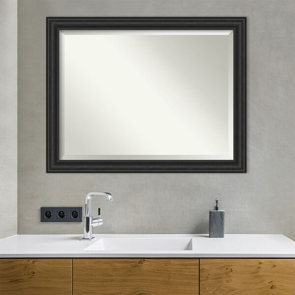 Shipwreck Black 45W X 35H-Inch Bathroom Vanity Wall Mirror, image 3