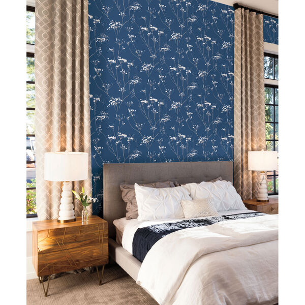 Candice Olson Botanical Dreams Blue Enchanted Wallpaper, image 5