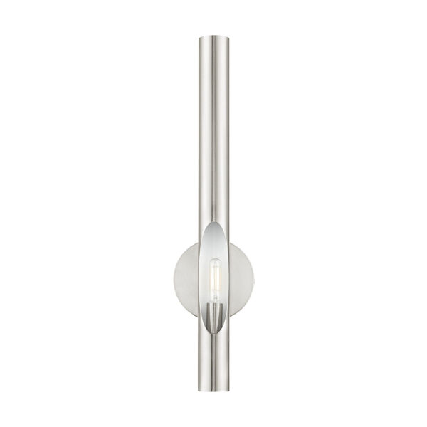 Acra Brushed Nickel One-Light ADA Wall Sconce, image 2